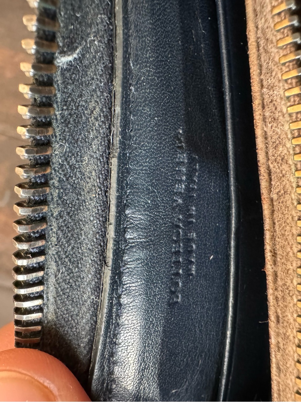 Bottega Veneta Intrecciato Zip Around Long Wallet Navy Blue with Box - Picture 12 of 14